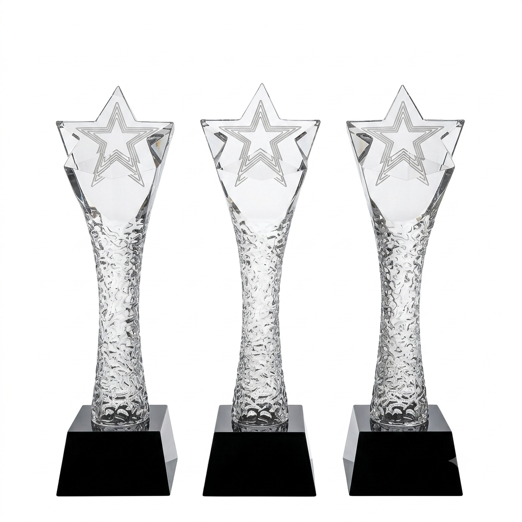 Gemini_Generated_Image_lx8tpmlx8tpmlx8t 2020 Crystal Star Award Glass Trophy (27cm) - Image 1